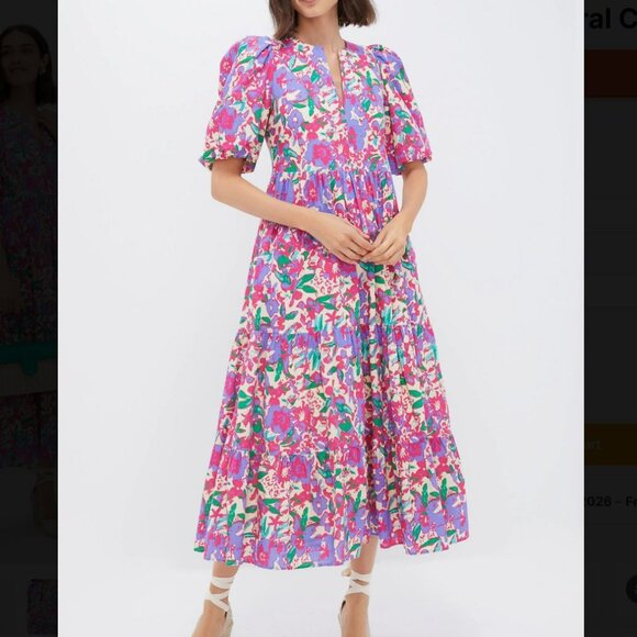 Hyacinth House Dresses & Skirts - TUCKERNUCK Hyacinth House Magenta Multi Floral Cisco Maxi Dress